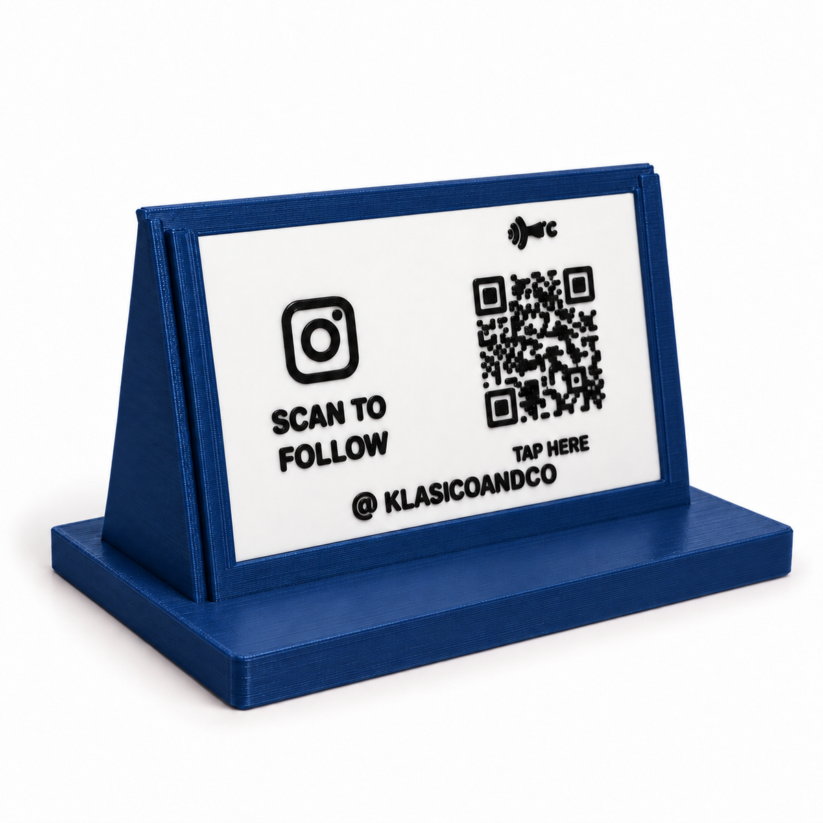 Landscape Custom QR + NFC Display Stand